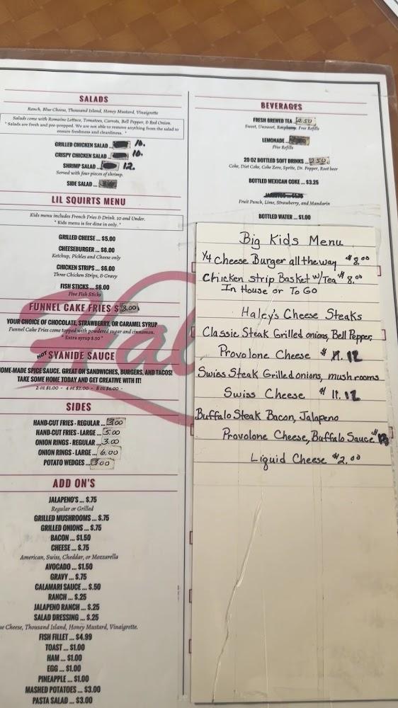Haley's Menu image 1